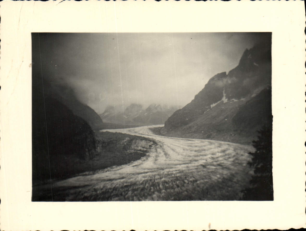 Photo Chamonix Mer de glace Aout 1951