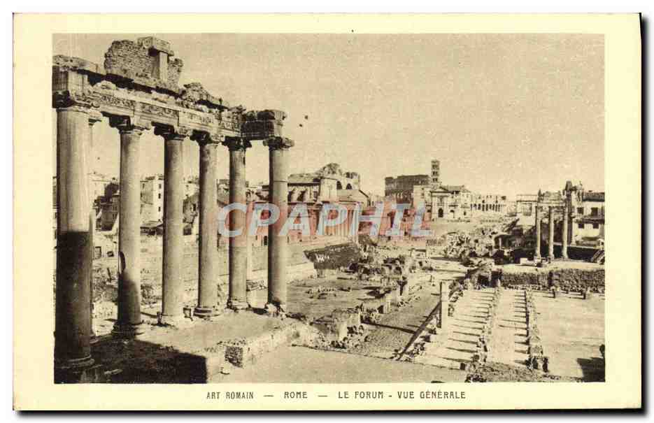 CPA Rome Le Forum Vue Generale