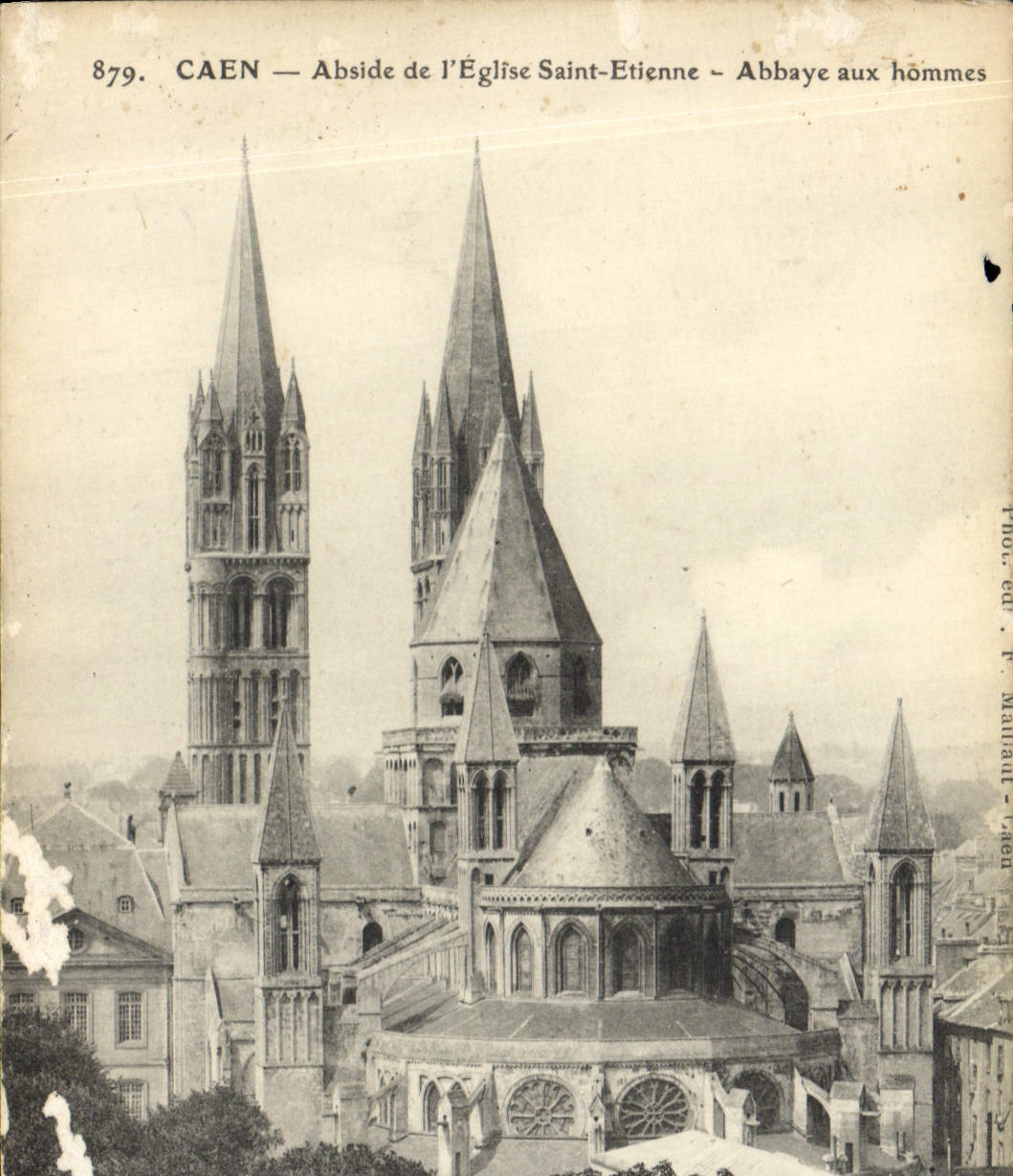 CPA Caen Abside de L'Eglise Saint Etienne Abbaye aux Hommes