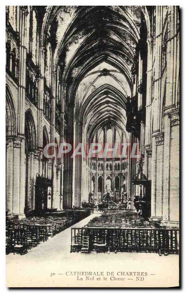 Cathédrale de Chartres — La Nef et le Chœur — ND