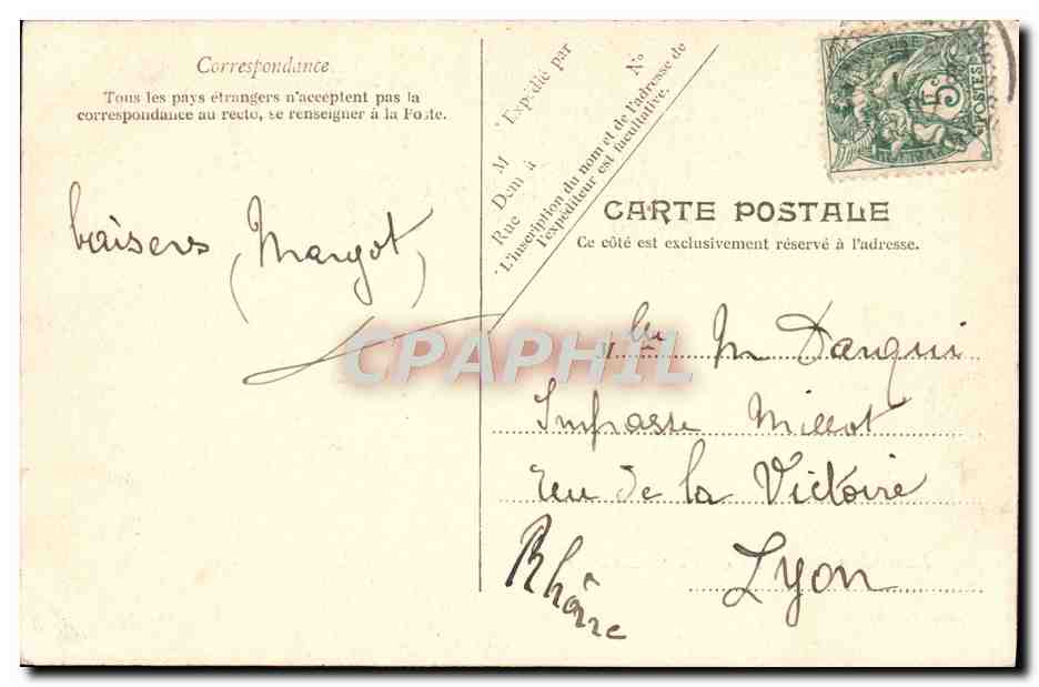 CPA Lourdes La Grotte Miraculeuse — Rückseite