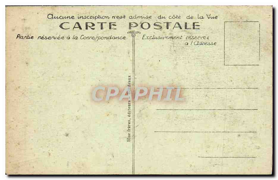CPA Environs de Bagneres de Bigorre Le massif de l'Arbizon Vue prise a Col d'Aspin — Verso