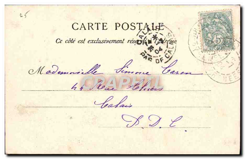 Lourdes — La Grotte — M. D., édit. — Verso