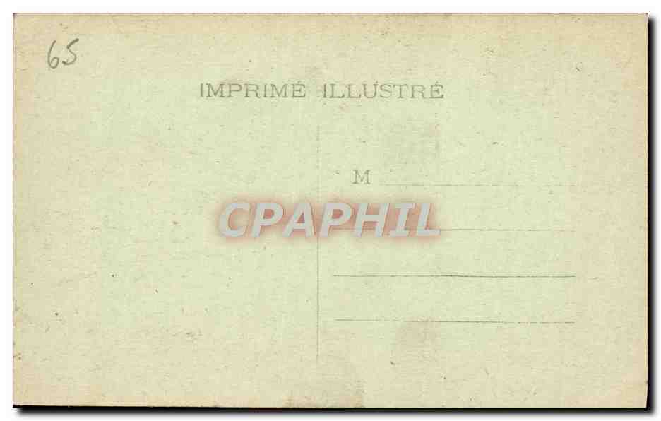 CPA Lourdes La Basilique — Verso