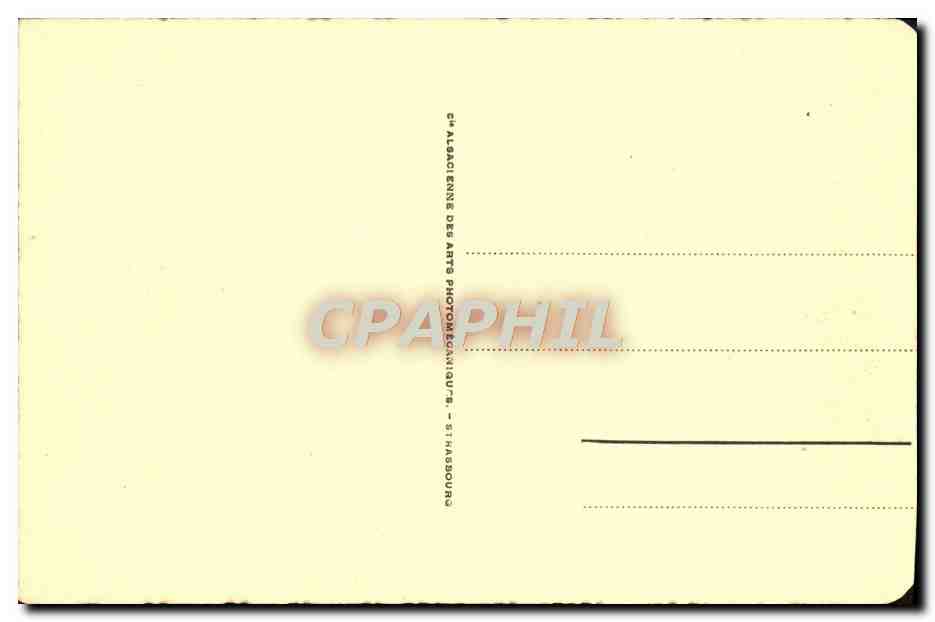 CPA Lourdes Le Chateau Fort et le Gave — Verso