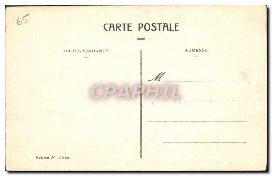 CPA Lourdes Saint Michel — Verso