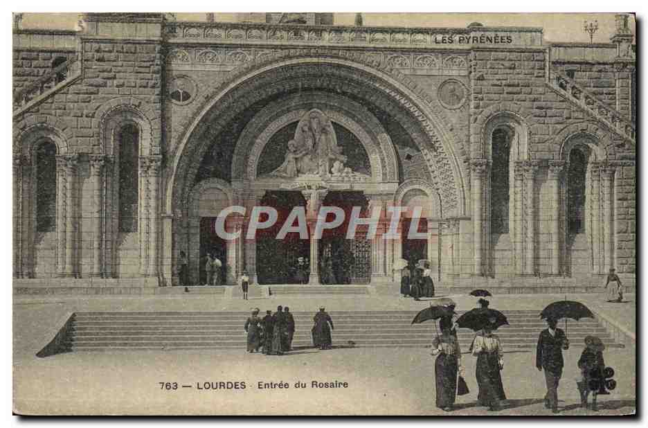 CPA Lourdes Entree Du Rosaire