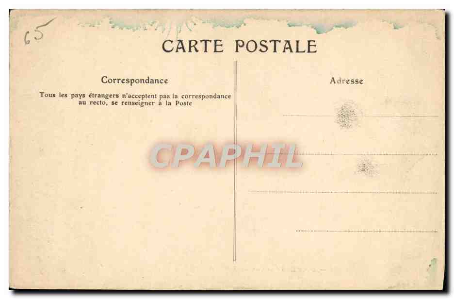 CPA Lourdes Entree Du Rosaire — Verso
