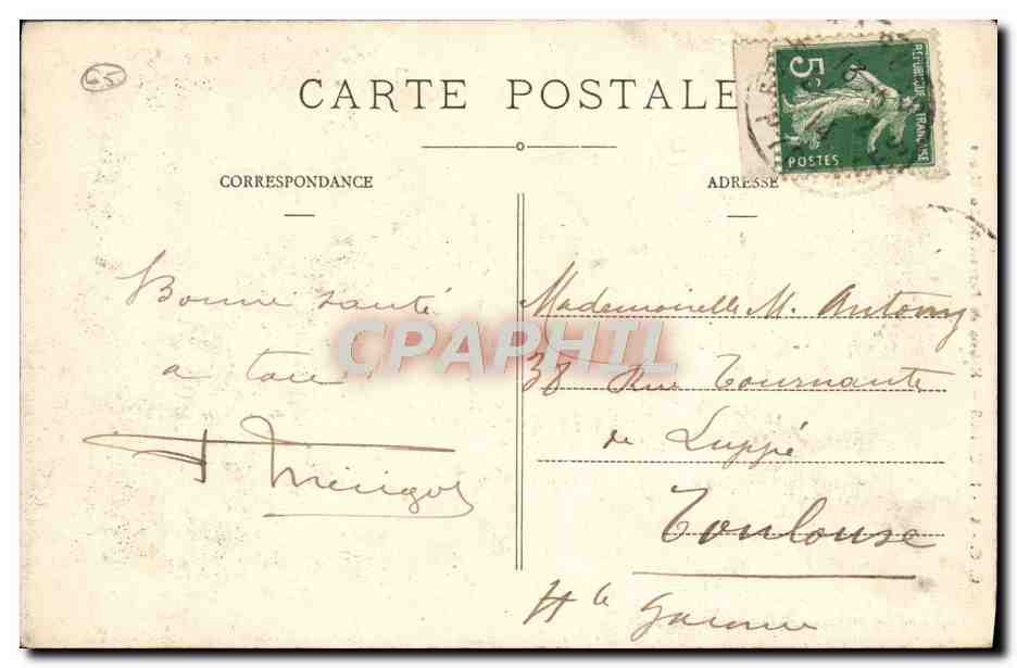 CPA Lourdes Maison de Bernadette Soubirous Enfants — Verso