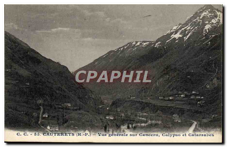 Cauterets (H.P.) — Vue générale sur Canceru, Calypso et Catarrabes — C.C. n°55