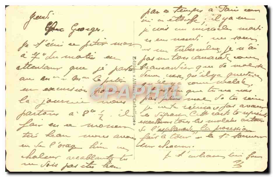 CPA Lourdes Benediction des Malades Sur L'Esplanade — Verso