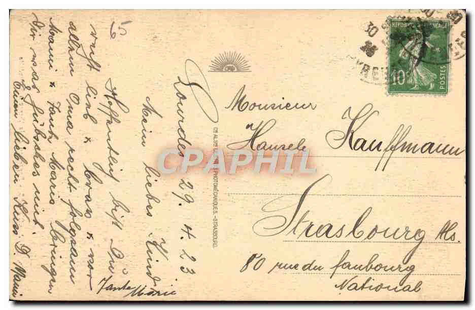 CPA Lourdes Apparition de la Vierge a Bernadette — Verso