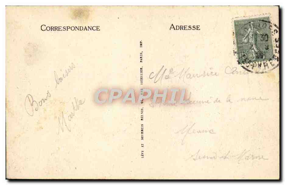 CPA Lourdes La Basilique et le Calvaire Breton — Verso