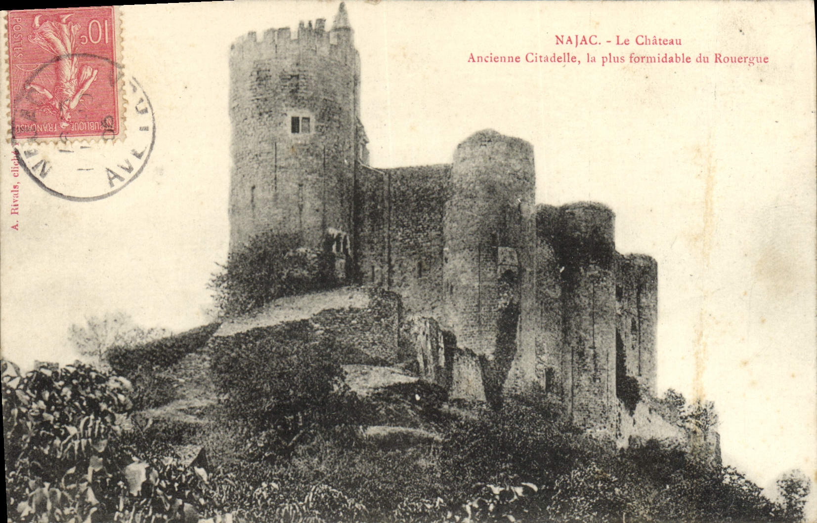 CPA Najac Le Chateau Ancienne citadelle la plus formidable de Rouergue