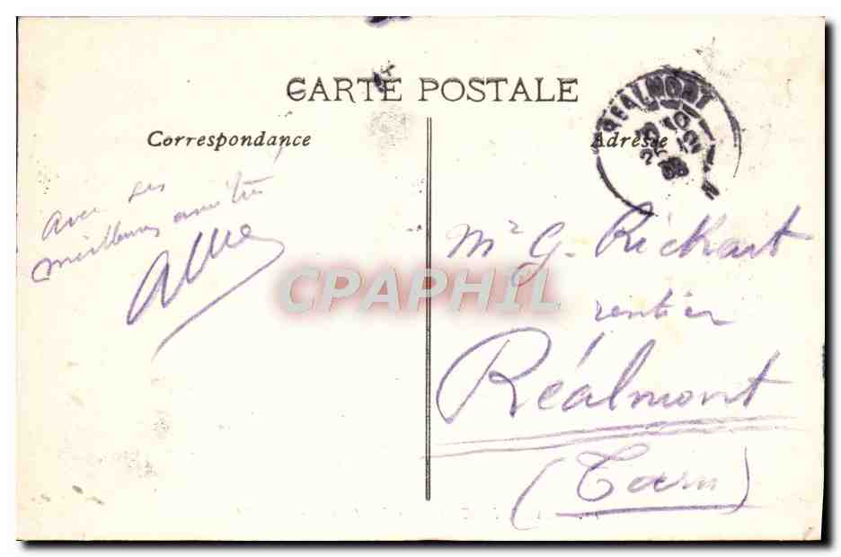 CPA Marseille La Porte d'Aix — Rückseite