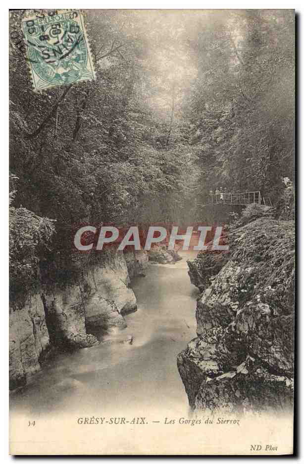 CPA Gresy Sur Aix Les Gorges Du Sierroz