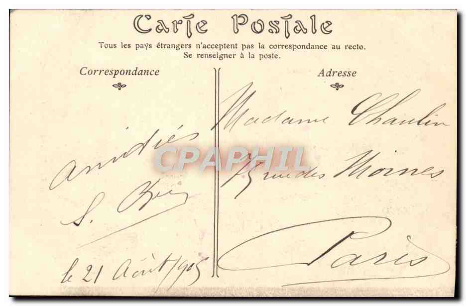 CPA Gresy Sur Aix Les Gorges Du Sierroz — Rückseite