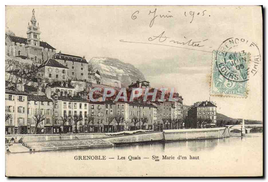 CPA Grenoble Les Quais Ste Marie d'en haut 