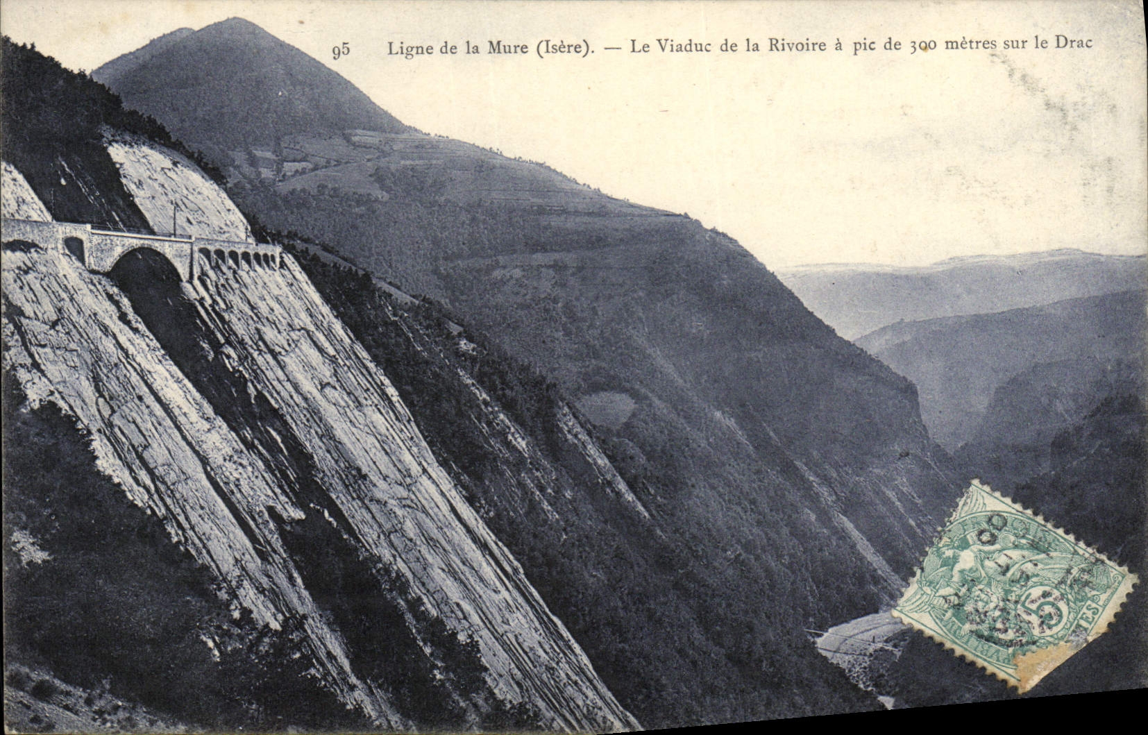 CPA Ligne de la Mure Le Viaduc de la Rivoire a Pic sur le Drac