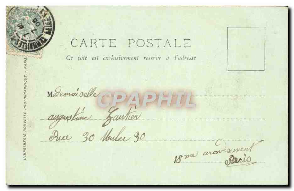 CPA Versailles Chateau Le Chevet de la Chapelle — Verso