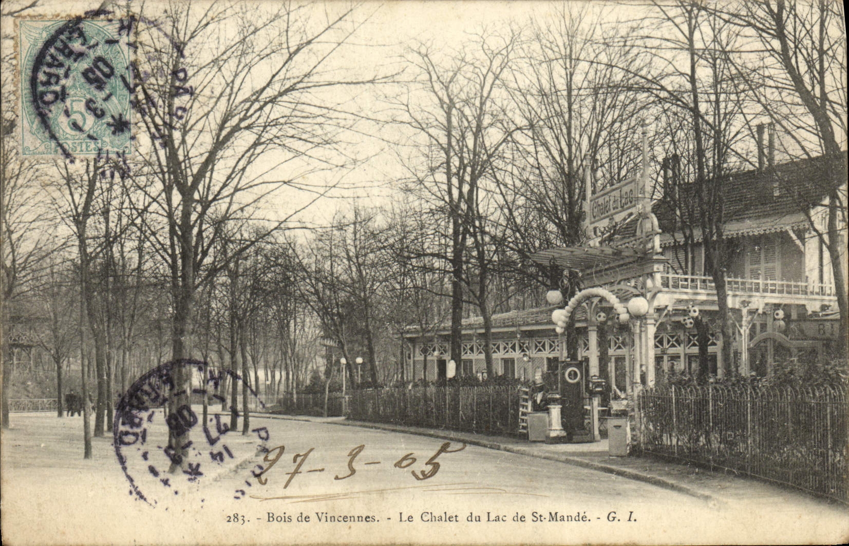 CPA Bois de Vincennes Le chalet du lac de St Mande 