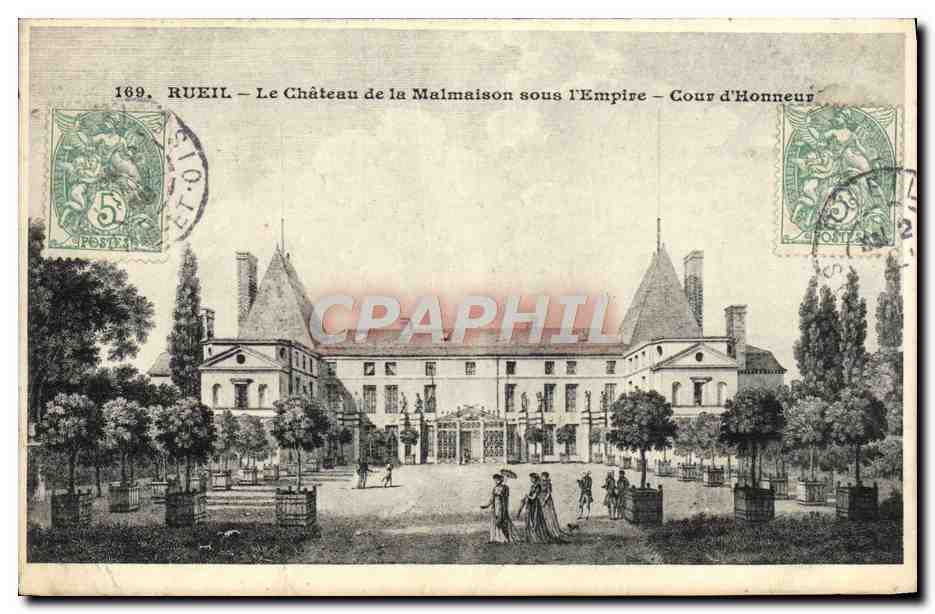 CPA Rueil Le Chateau de la Malmaison sous l'Empire Cour d'honneur 