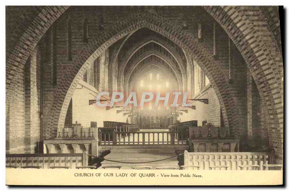 Église Notre-Dame-de-Quarr — Vue depuis la nef publique