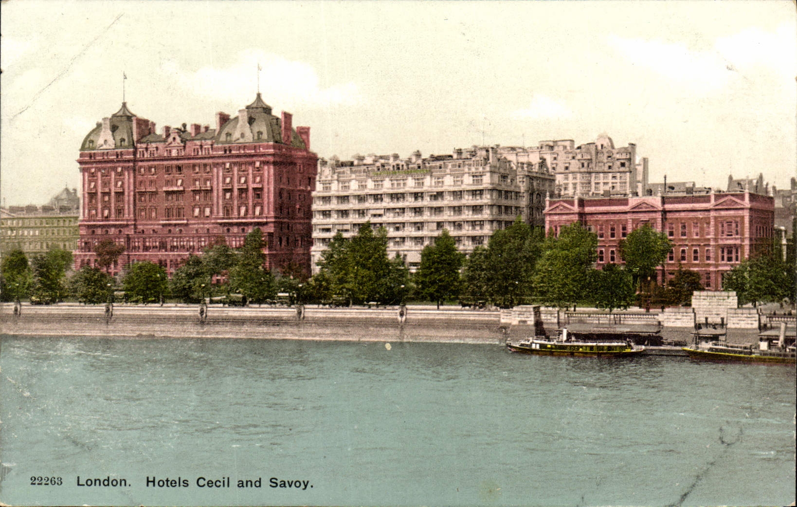 CPA London Hotels Cecil and Savoy