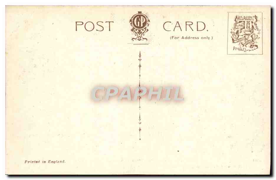 CPA London Basement of The Wakefield Tower — Rückseite