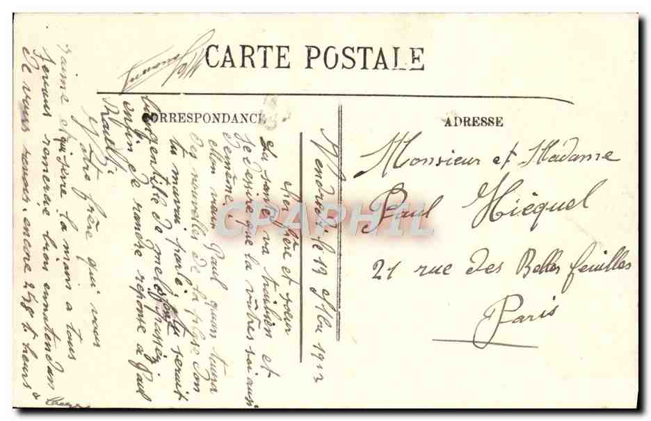 Rambouillet — Le Parc — Le Tapis Vert — LL — n°101 — Verso