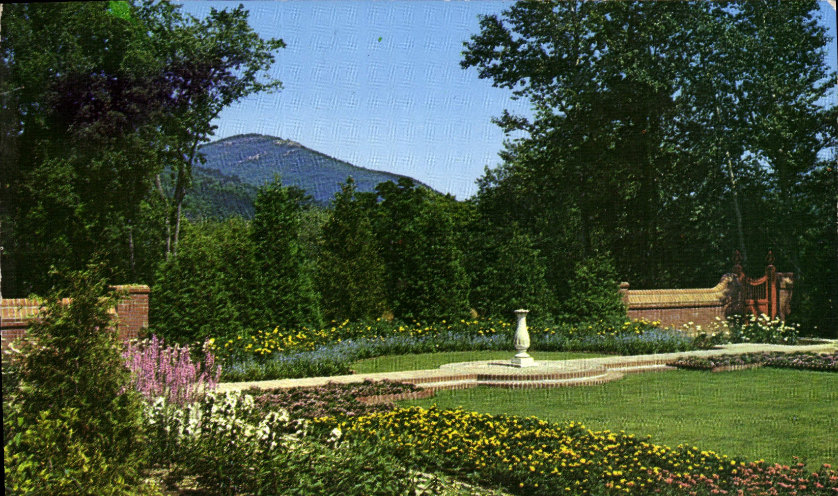 CPM The Colonial Garden Essex County Historical Society Elizabethtown New York