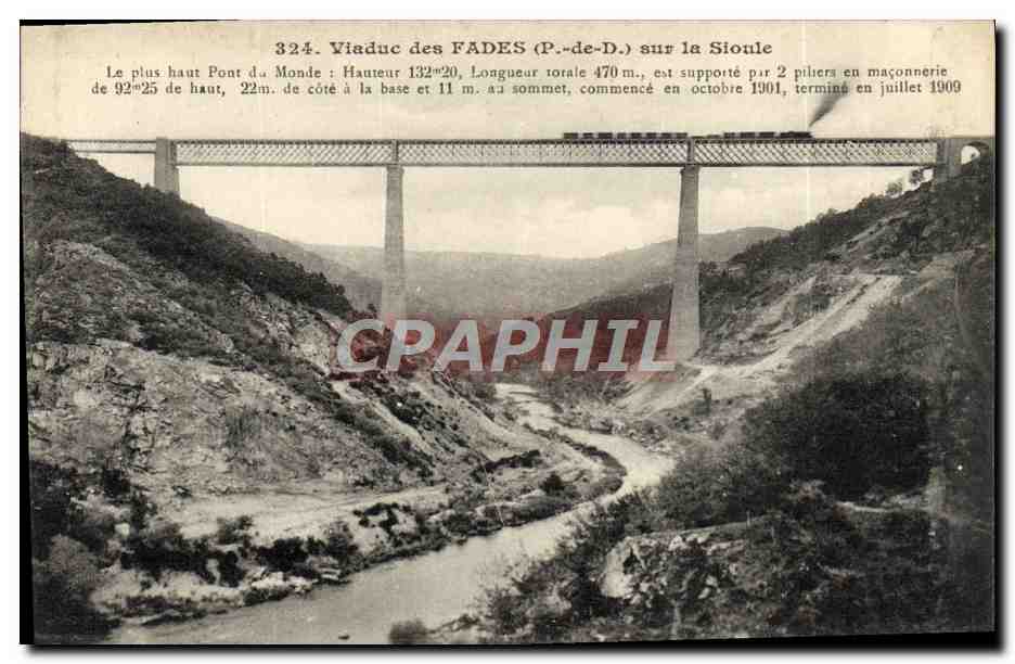 CPA Viaduc Des Fades Sur La Sioule