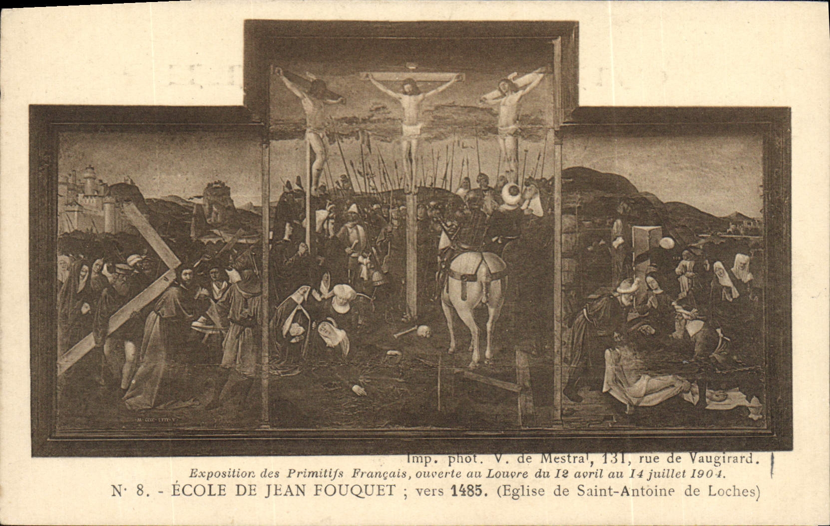 CPA Ecole De Jean Fouquet Eglise de Saint Antoine de loches 
