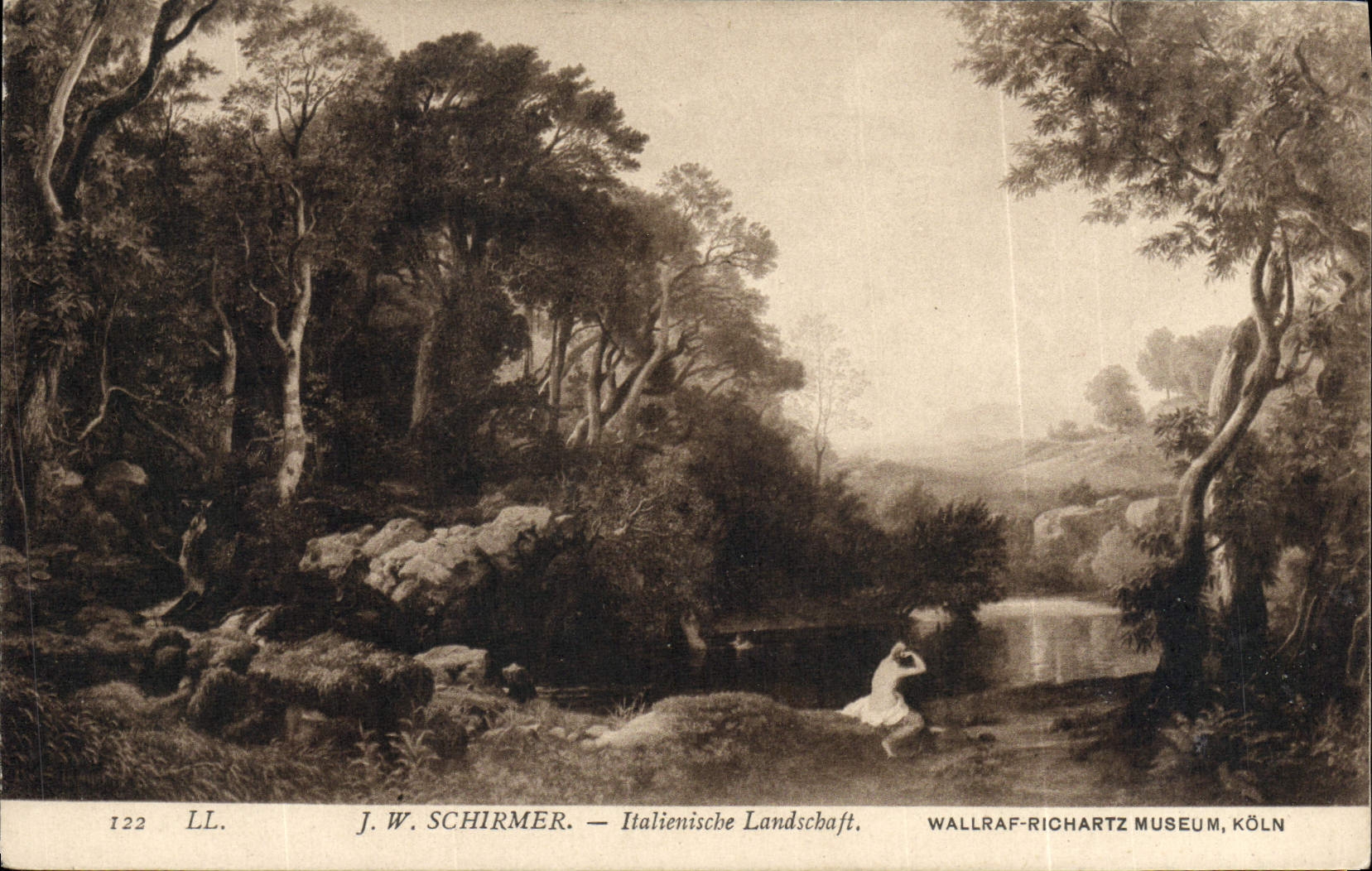CPA Schirmer Italienische Landschaft Wallraf Richartz Museum Koln