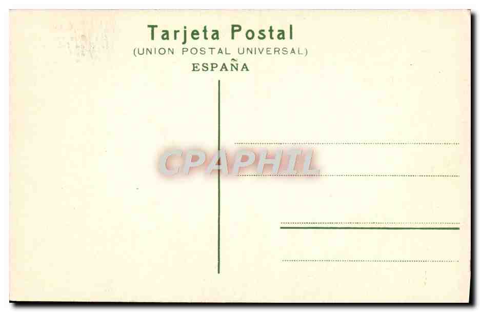 CPA Granada Alhambra Sala del Tribunal de Justicia — Rückseite