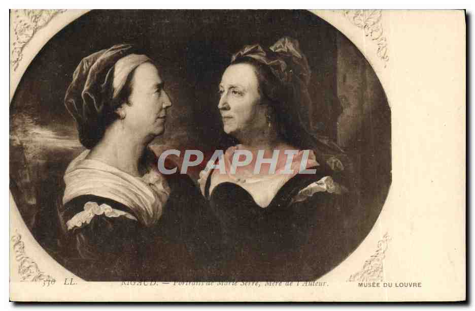 CPA Rigaud Portraits de MArte Serre mre de l'auteur Musee du Louvre Paris 
