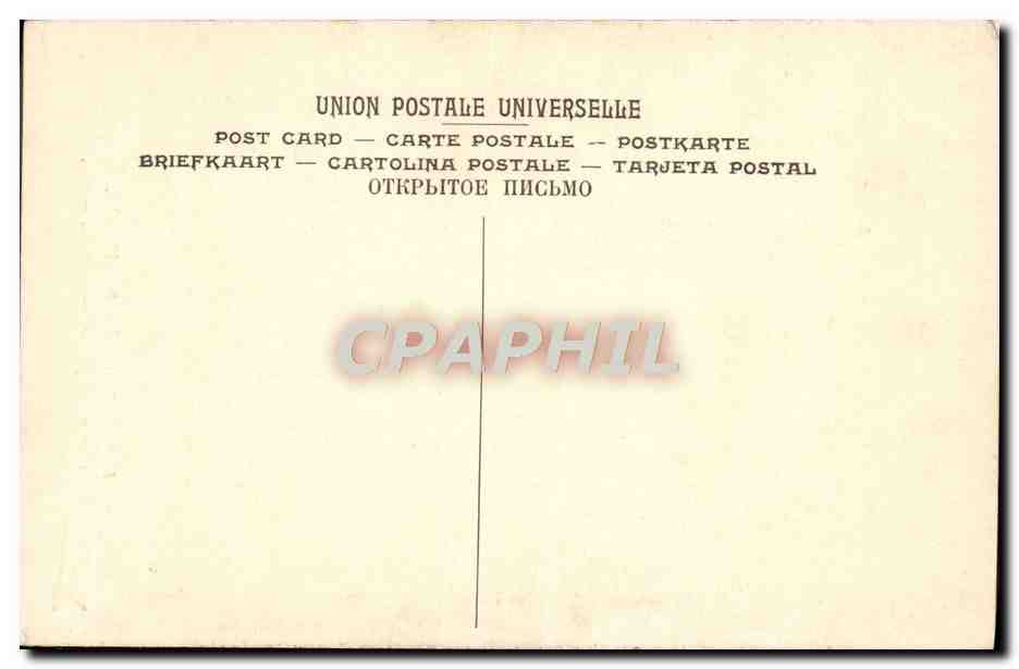 CPA Les Fresques Du Pantheon Saint Louis rendant la Justice Cabanel — Verso