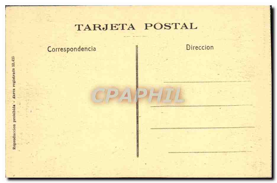 CPA Toledo Puerta Del Hospltal De Santa Cruz — Back