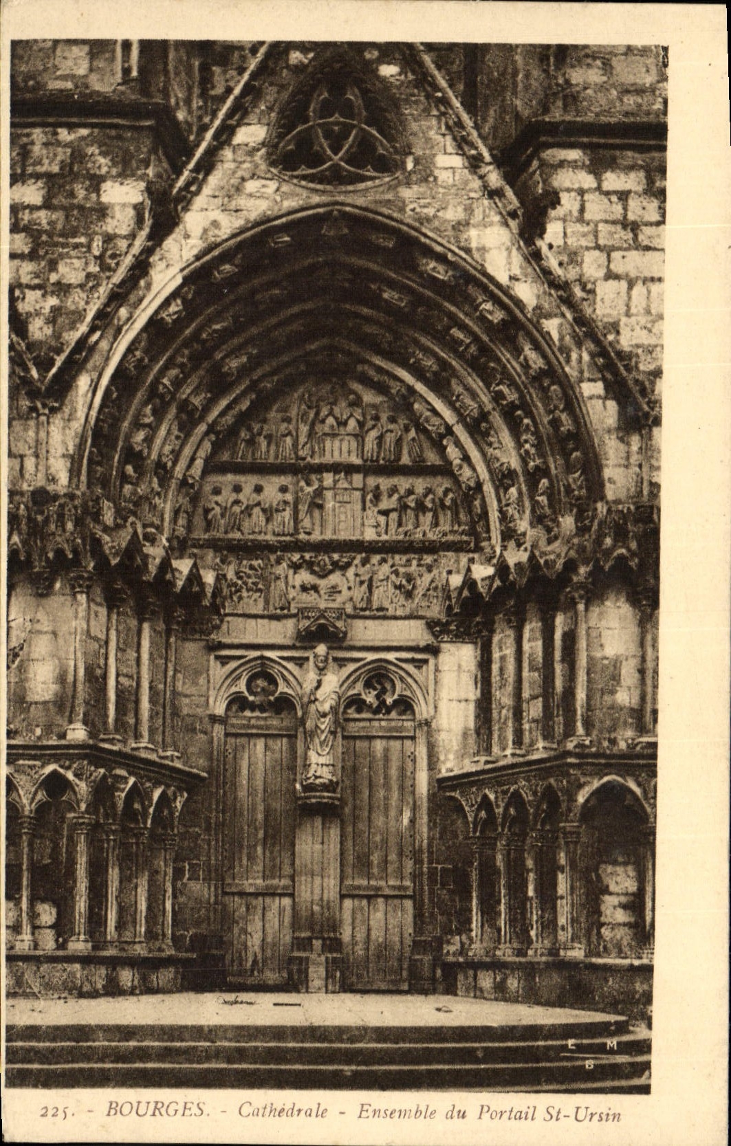 Bourges - Cathédrale - Ensemble du Portail St-Ursin