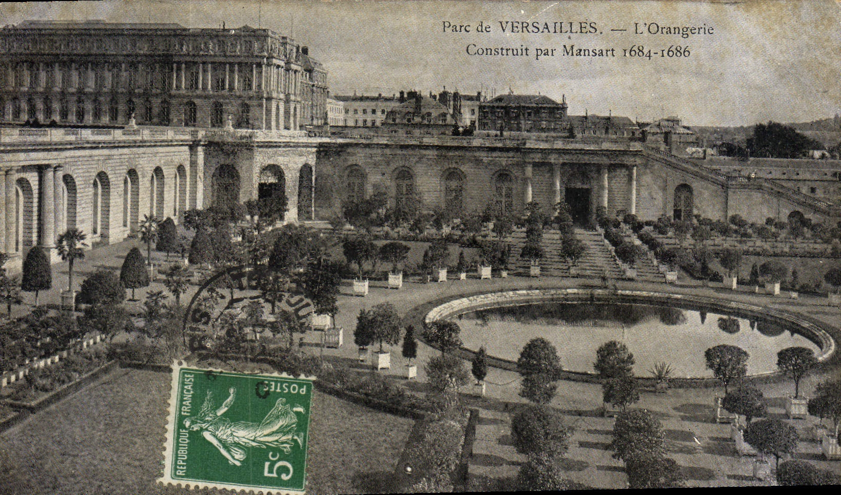 CPA Versailles L'Orangerie Construit Par Mansart