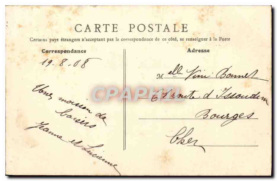 CPA Paris La Sorbonne — Rückseite