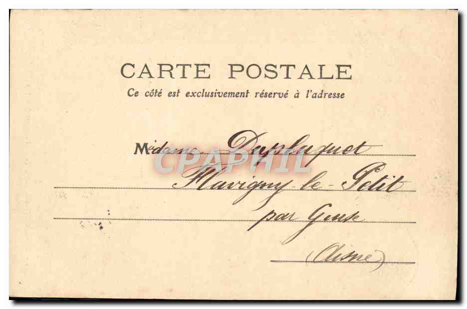 CPA Abbeville Tombeau de L'Amiral Courbet — Rückseite