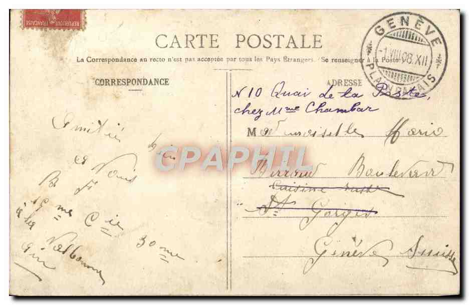 CPA La Valbonne Vue Generale Des Tentes Militaria — Rückseite