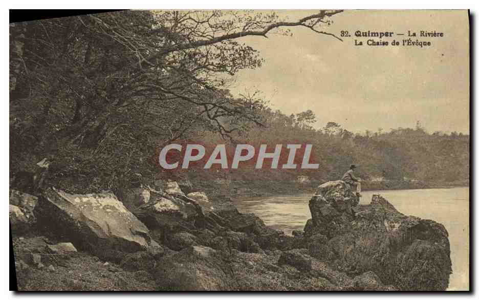 CPA Quimper La Riviere La Chaise de L'Eveque