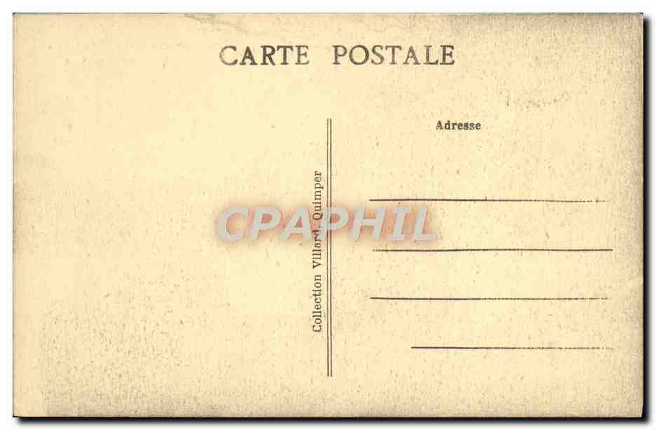 CPA Quimper La Riviere La Chaise de L'Eveque — Rückseite