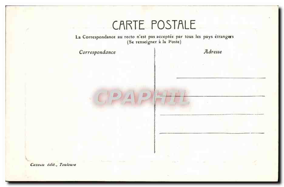 Toulouse - Église de la Dolbade — Cazeau édit., Toulouse, n°66 — Verso