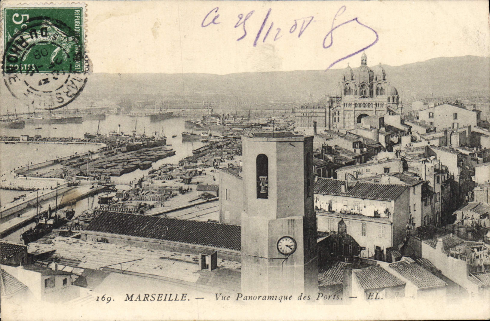 CPA Marseille Vue Panoramique des Ports