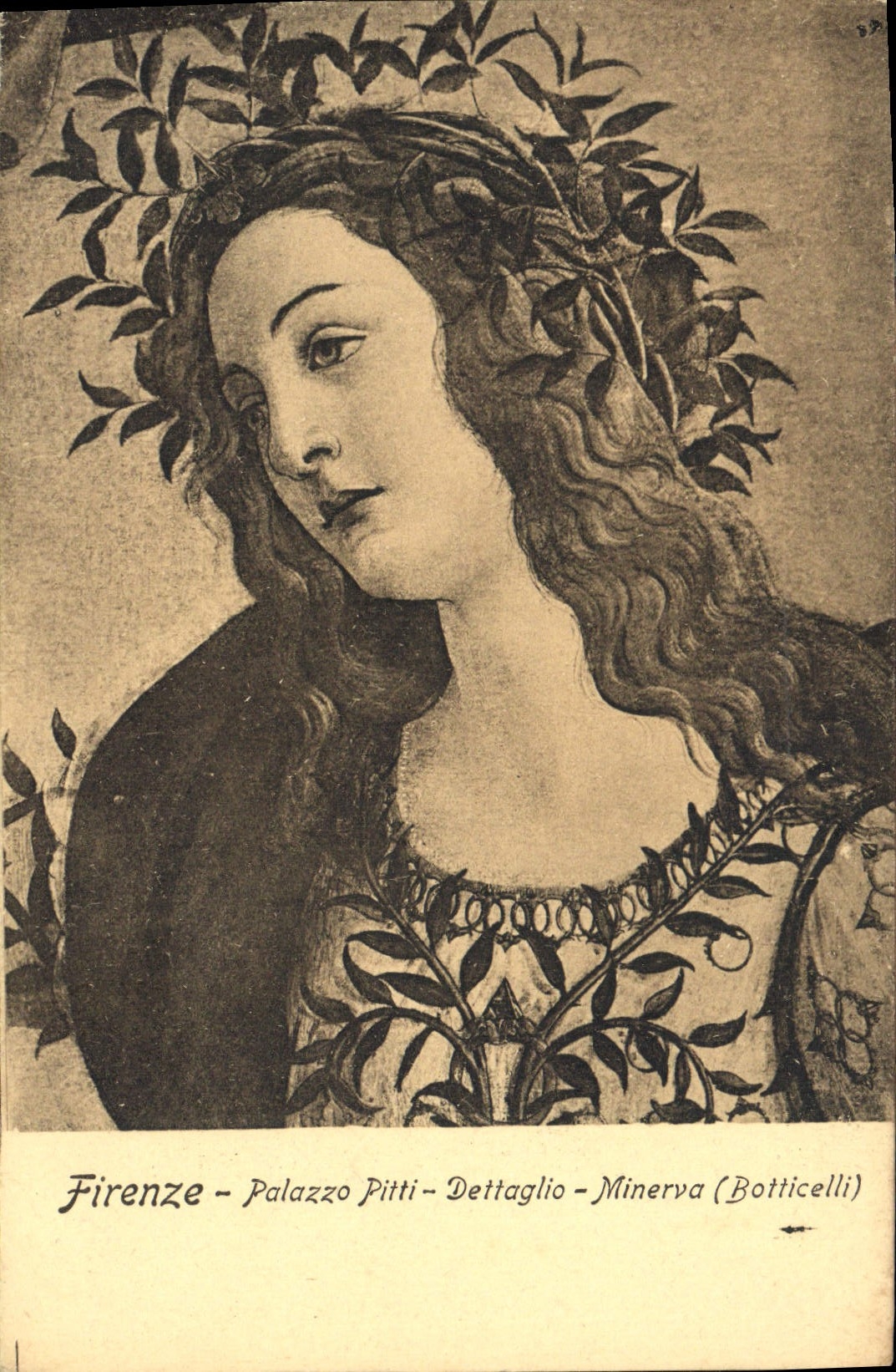 CPA Firenze Palazzo Pitti Dettaglio Minerva Botticelli