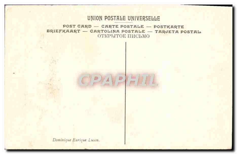CPA Zurbaran El Beato Dominico Eurique Luson Sevilla — Verso