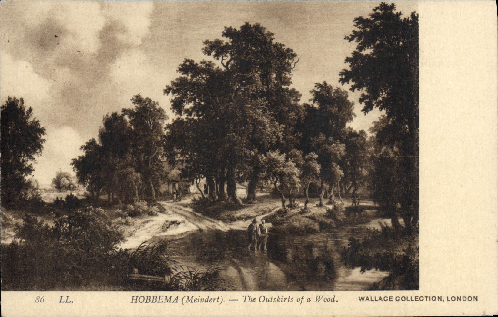 CPA Hobbema The Outskirts of A Wood Wallace Collection London 